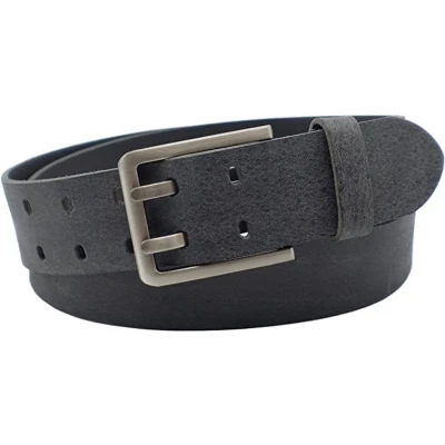 Afbeelding van Fana Belts leren Riem zwart Taillemaat 85 heren riemen / Dames Jeans Echt leer