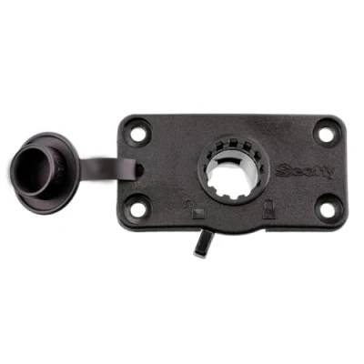 Afbeelding van Scotty #244L BK vergrendeling Flush Deck Mount w/regenkap (zwart)