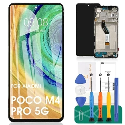 Afbeelding van voor Xiaomi Poco M4 Pro 5G LCD scherm Redmi Note 11T Display 11S Touch 11 China Digitizer Assembly Repair Kits (Zwart)