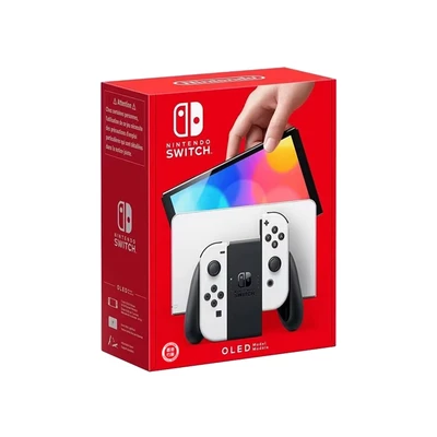 Afbeelding van Nintendo Switch (OLED) console de jeux portables 17,8 cm (7&quot;) 64 Go Écran tactile Wifi Blanc