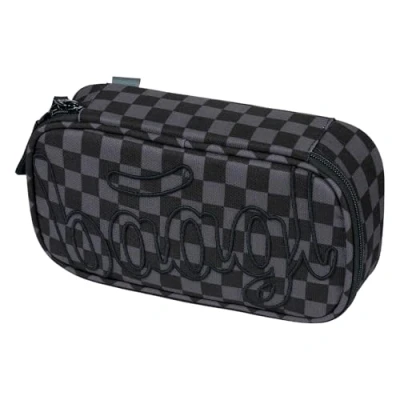 Afbeelding van Baagl Etui voor meisjes Schooletui schrijfwaren Schoolspullen pennenetui, jongens school, Skate Ska Grijs,