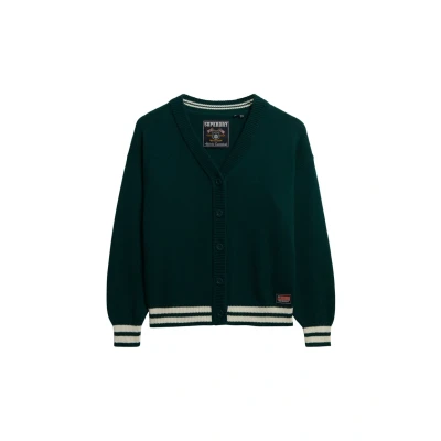 Afbeelding van Wijdvallend Gebreid Vest Green Grootte: 44