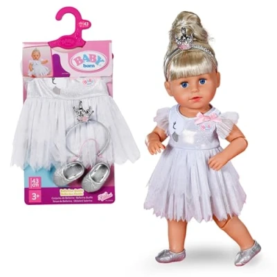 Afbeelding van Baby born ballerina outfit 43 cm