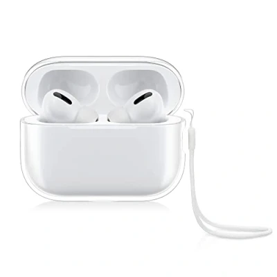Afbeelding van kwmobile Oortelefoon Case Compatibel met Apple AirPods Pro 2 Crystal TPU Tweedelige oordopjes Transparant