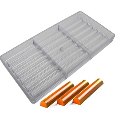 Afbeelding van 3D Lange Stok Kerst Sneeuwvlok Chocolade Schimmel Clear Polycarbonaat Mould DIY Handgemaakte Maker Ijs Muffin Lade Bakvormen Pan Zoetwaren Cake Bakken Schotel Keuken Benodigdheden