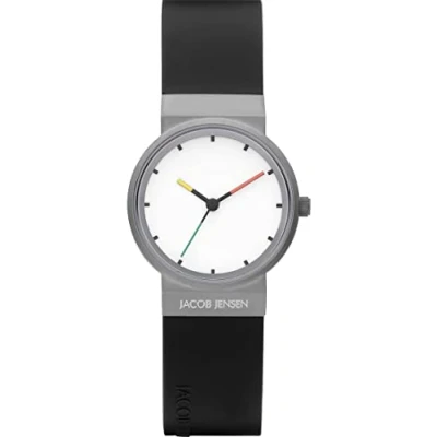 Afbeelding van Jacob Jensen Dames Horloge Analoog Quarz 32020798 One Size Zwart