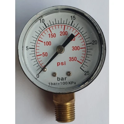 Afbeelding van MANOMETER 1/4&quot; O.A. Ø 50 MM 0 25 BAR