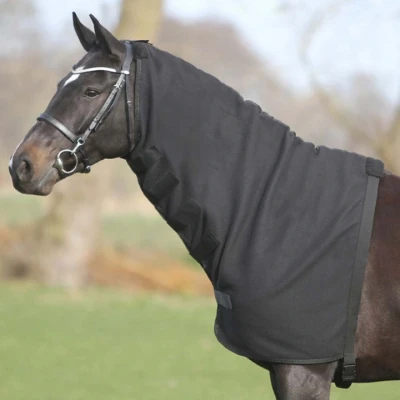 Afbeelding van QHP Fleecehals Loop Zwart