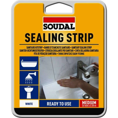 Afbeelding van SOUDAL Sealing Strip zelfklevende afdichtingsband 22mm x 3,35m wit 134029
