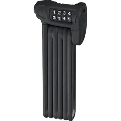 Afbeelding van ABUS Bordo Combo Lite 6150/85 vouwslot met tas Extra licht cijferslot van speciaal staal veiligheidsniveau 6 85 cm Zwart