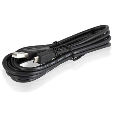 Afbeelding van Wicked Chili 1 x oplaadkabel voor PS4 controller, micro USB kabel, compatibel met Playstation 4 (1,8 m) Charge &amp; Play, Hi Speed 2.0 verbindingskabel geschikt Dualshock zwart