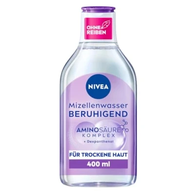 Afbeelding van NIVEA Kalmerend micellair water, reinigingswater voor de gevoelige huid, parfumvrij gezichtswater met dexpanthenol en aminozuurcomplex, hydraterende gezichtsreiniging (400 ml)