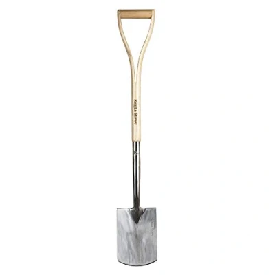 Afbeelding van Kent &amp; Stowe Kinderspade lichte schep voor kinderen van roestvrij staal, kleine tuinspade met steel essenhout, lengte: 71 cm