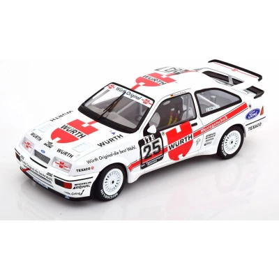 Afbeelding van the 1:18 Diecast Modelcar of Ford Sierra Cosworth RS500 #25 DTM 1988. driver was A. Hahne. manufacturer scalemodel is Solido.This model only online available.
