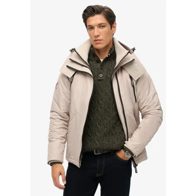 Afbeelding van Superdry Mannen Mountain Windbreaker met Capuchon Crème Grootte: Xxxl