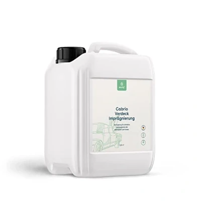 Afbeelding van eco:fy Cabrio Afdekking, impregnering, impregneermiddel, afdichting, bescherming, waterafstotende spray voor stoffen dak, transparant, oplosmiddelvrij, PFC vrij (2,5 l)