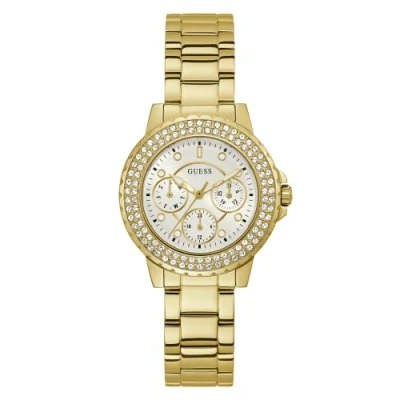 Afbeelding van Guess GW0410L2 Crown Jewel horloge dameshorloge Goudkleur