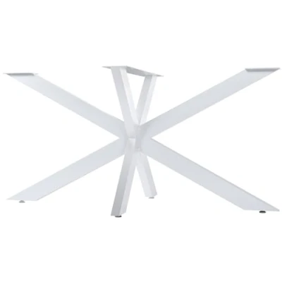 Afbeelding van CLP Hardwick Tafelpoten metaal doe het zelf hoogte van 71 cm Stervormig tafelframe gepoedercoat wit