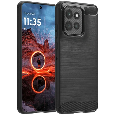 Afbeelding van Motorola ThinkPhone 25 Hoesje Siliconen en TPU (zacht) imoshion Softcase/Backcover Zwart Telefoonhoesje