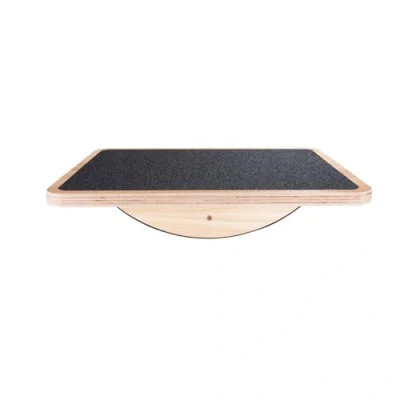 Afbeelding van StrongTek Professioneel houten balansbord, schommelplank, sta bureauaccessoire, balanceerbord voor onder bureau, antislip rol, kernsterkte, stabiliteit, kantoorwiebelplanken