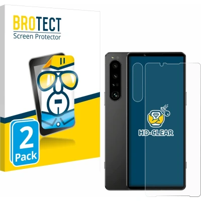 Afbeelding van BROTECT Screenprotector voor Sony Xperia 1 IV (Voor+Camera) Folie Beschermfolie transparant (2 Stuks)