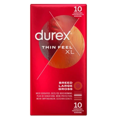 Afbeelding van 3x Durex Condooms Thin Feel XL 10 stuks
