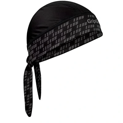 Afbeelding van GripGrab Zomer Fiets Bandana Zweetbescherming UV Bescherming Hoofddoek Fietsmuts Zwart Unisex Maat One Size