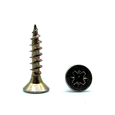 Afbeelding van DOJA Barcelona Houtvertragende schroeven met Philips punt 100 Houtschroeven 4 x 40mm + 1 PZ2 Bit Verzonken kop Schroevenset
