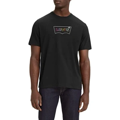Afbeelding van Levi&#039;s Tshirt print, Heren, Maat: XS, Caviar