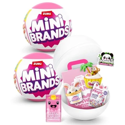 Afbeelding van Mini Brands Kawaii Capsule van ZURU, Surprise verzamelbare mini&#039;s, blinde verpakkingen, Japanse thema verzamelobjecten (2 capsules)