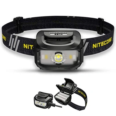 Afbeelding van Nitecore NU35 Hoofdlamp LED Oplaadbaar 460 Lumen Dual Stroombron Zaklamp Met Rood Licht 10 Uur Gebruikstijd