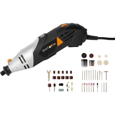 Afbeelding van Roterende Multitool 170W Het perfecte gereedschap voor nauwkeurig boren, frezen, polijsten, schuren en nog veel meer! Uitgebreide 125 delige accessoireset inbegrepen Fixxseries