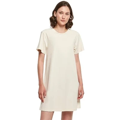 Afbeelding van Build Your Brand Damesjurk Ladies Tee Dress whitesand XS, witzand., XS