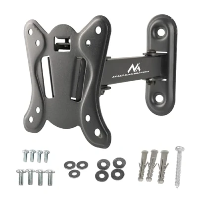 Afbeelding van Maclean Beugel voor TV of monitor Monitorhouder Muurbeugel max. VESA 100x100, 13 32&quot;, 30kg, zwart, MC 416