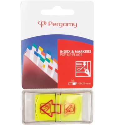 Afbeelding van Pergamy &#039;pop Up Vlag&#039; Pijl &#039;sign Here&#039;, Ft 45 X 25 Mm, 50 Vel Index