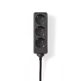 Afbeelding van Nedis Stekkerdoos Schuko / Type F (CEE 7/7) 3 wegs 3.00 m 3680 W 16 A Soort aarding: Zi