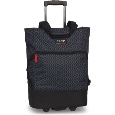 Afbeelding van Punta Wheel Trolley Shopper Zwart/Grijs