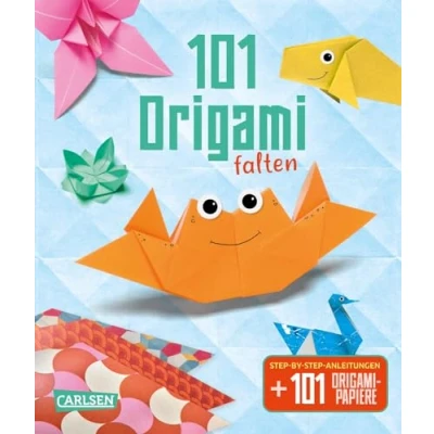 Afbeelding van 101 Origami falten: Step by Anleitungen und Papiere Bastelbuch mit Falttipps buntem Origamipapier für Kinder ab 8 Jahren