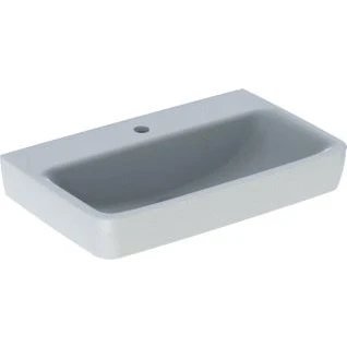 Afbeelding van Geberit Renova Compact wastafel wit (65 x 40 cm) 1 kraangat, zonder