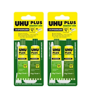 Afbeelding van 2 x UHU PLUS endfest 300 K epoxylijm, 33 g