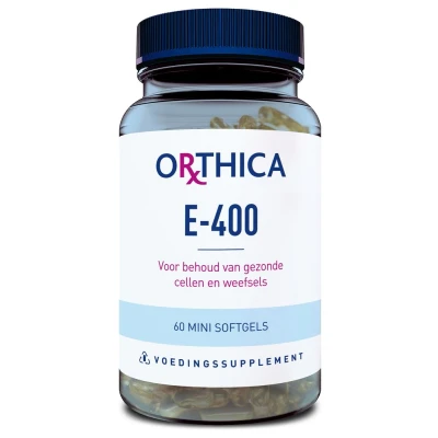 Afbeelding van Orthica Vitamine E 400, 60 Soft tabs