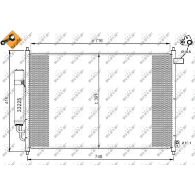 Afbeelding van Condensor, airconditioning NRF 35866