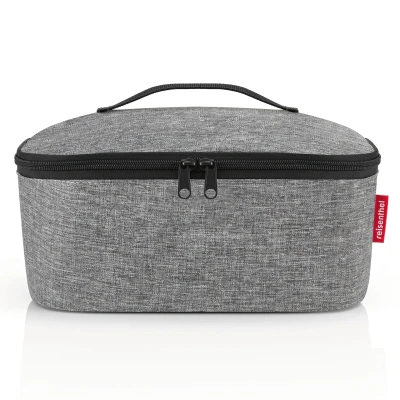 Afbeelding van Reisenthel Coolerbag M Pocket Koeltas 4,5L Twist Silver Grijs