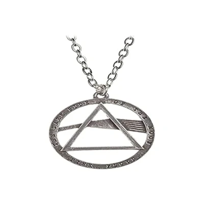 Afbeelding van Alchemy Pink Floyd Dark Side Prism Ketting Zilverkleurig
