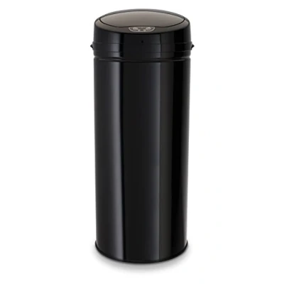 Afbeelding van ECHTWERK Vuilnisemmer INOX BLACK Infraroodsensor, romp van edelstaal, inhoud 42 liter (2 delig)