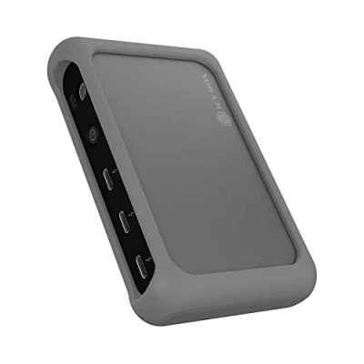 Afbeelding van ICY BOX Thunderbolt 4 Mini Dock/HUB (5 in 1) voor 2 monitoren (4K 60Hz) of 1 display (8K 30Hz), 85W Power Delivery laptop, USB C, 3.2 Gen 2, MacBook Pro Air en meer, 60643, antraciet