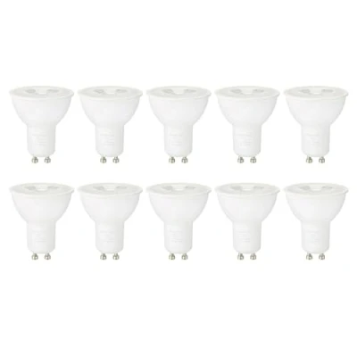 Afbeelding van Amazon Basics Led spot, GU10, 3 W (gelijk aan 35 W), warm wit, niet dimbaar, 10 stuks