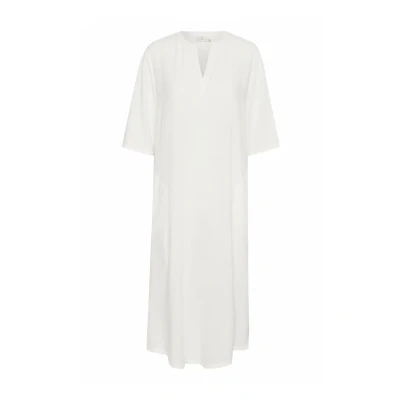 Afbeelding van Kaffe Kamilia Kaftan Jurk, Dames, Maat: 34, Chalk