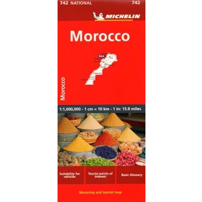 Afbeelding van Morocco Michelin National Map 742