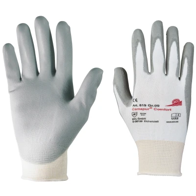 Afbeelding van Honeywell Handschoen maat 6 wit/grijs EN 388 PSA categorie II polyamide tricot met polyurethaan 10 paar 061906941E